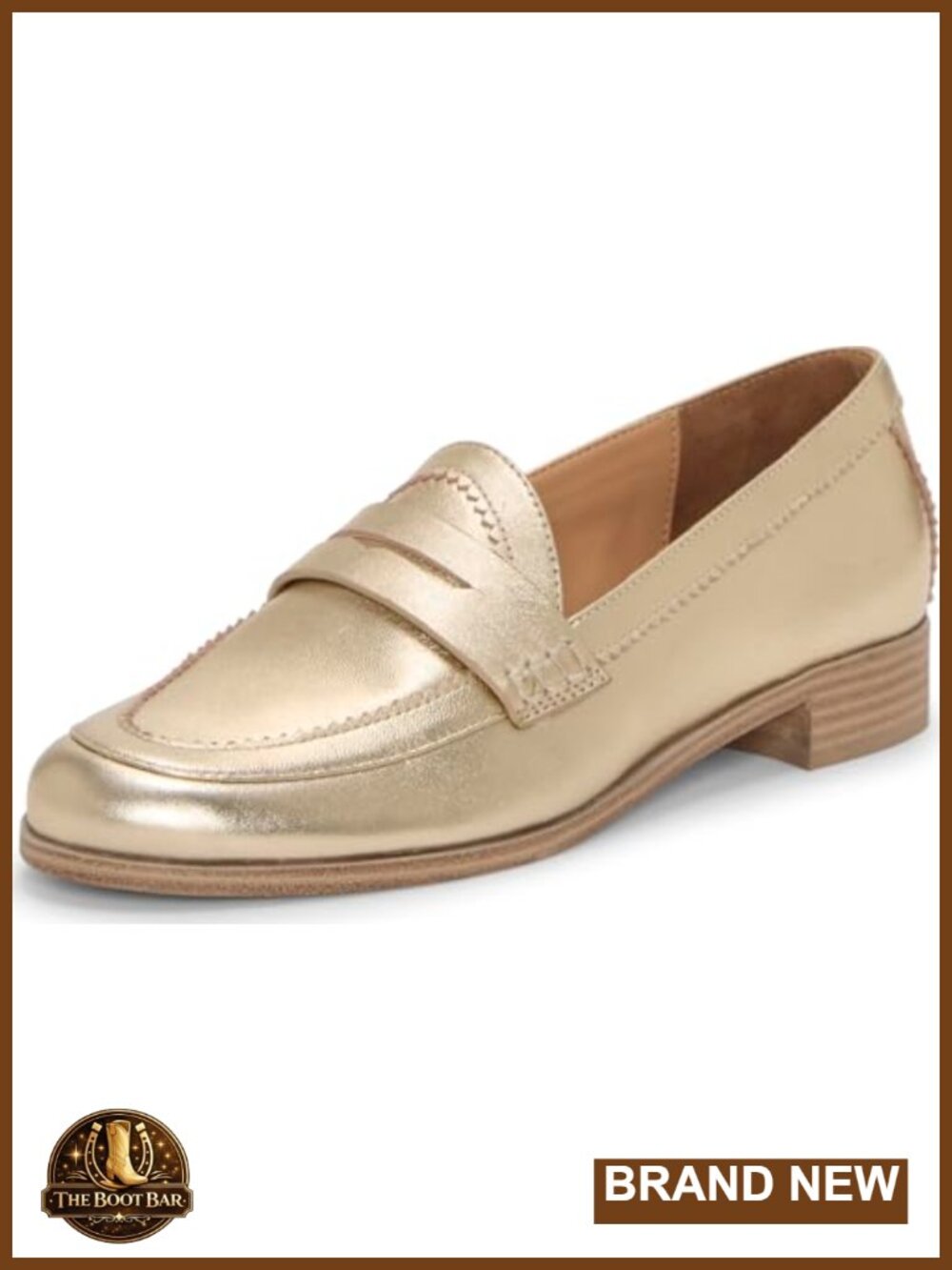 Vince Camuto Clarette Flat Penny Loafer Leather Almond Toe